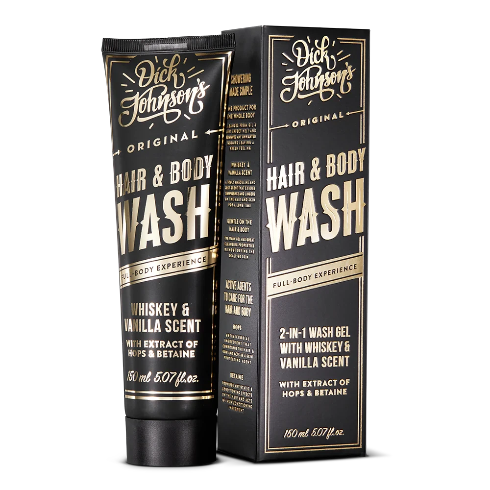 Hair & Body Wash 150 ml - Whiskey Vanilla Shampoo Dick Johnson 