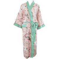 Peach Blossom naisten kimono aamutakki Puuvillavaatteet Powell Craft 