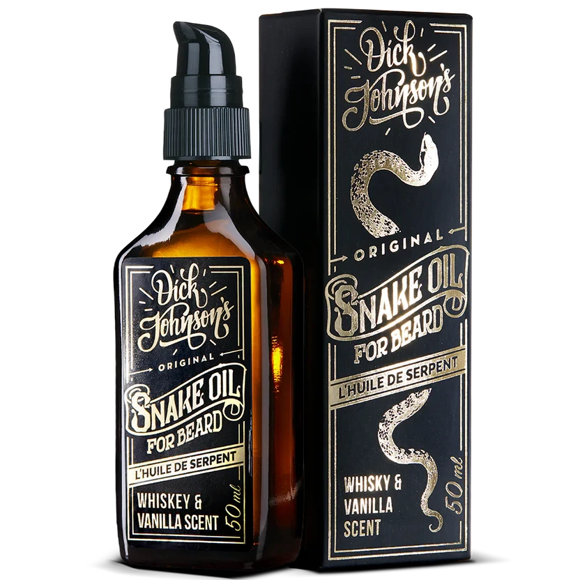 Snake Oil -partaöljy 50 ml Ihonhoitotuotteet Dick Johnson Whiskey & Vanilla 