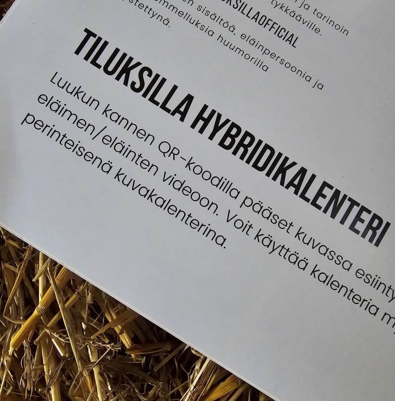 Joulukalenteri Kalenterit Tiluksilla 