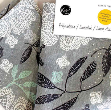 Laudeliina Hulda harmaa Towel Kui design 