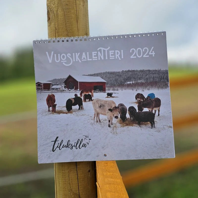 Tiluksilla Vuosikalenteri 2024 Kalenterit Tiluksilla 